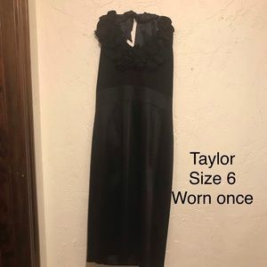 Classic black halter dress